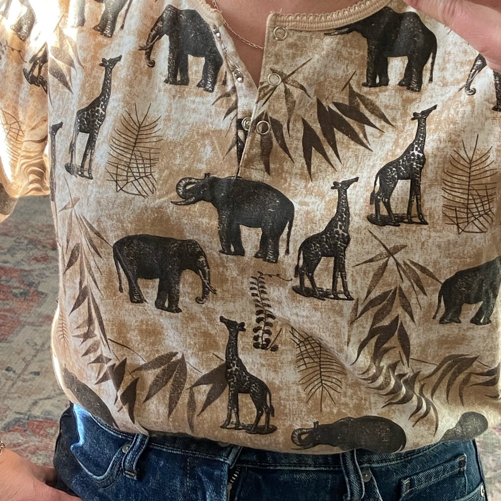 Vintage Safari Top Size Petite Large